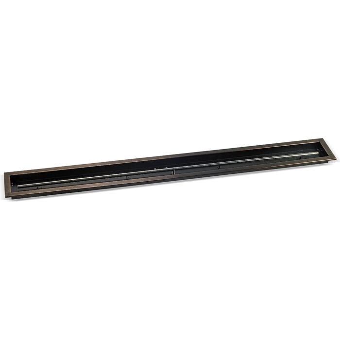Load image into Gallery viewer, Linear Oil Rubbed Bronze Drop-In Fire Pit Pan
