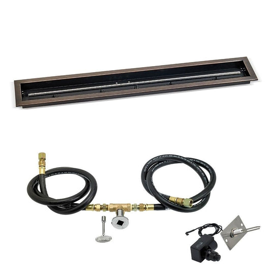 Linear Oil Rubbed Bronze Drop-In Pan with Spark Ignition Kit