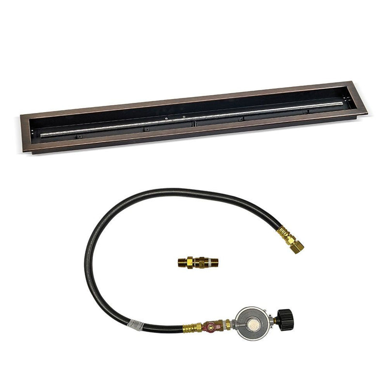 Load image into Gallery viewer, Linear Oil Rubbed Bronze Drop-In Pan with Match Light Kit
