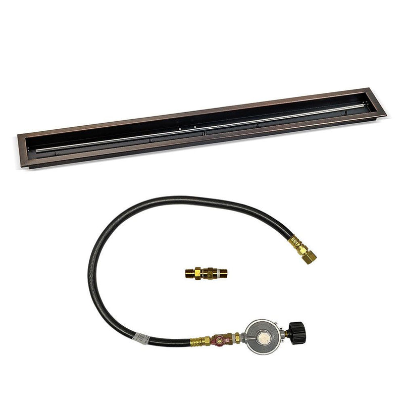 Load image into Gallery viewer, Linear Oil Rubbed Bronze Drop-In Pan with Match Light Kit
