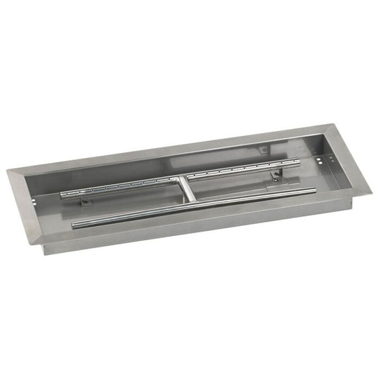 Stainless Steel Rectangular Drop-In Fire Pit Pan