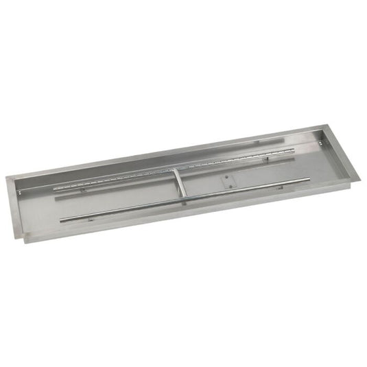 Stainless Steel Rectangular Drop-In Fire Pit Pan