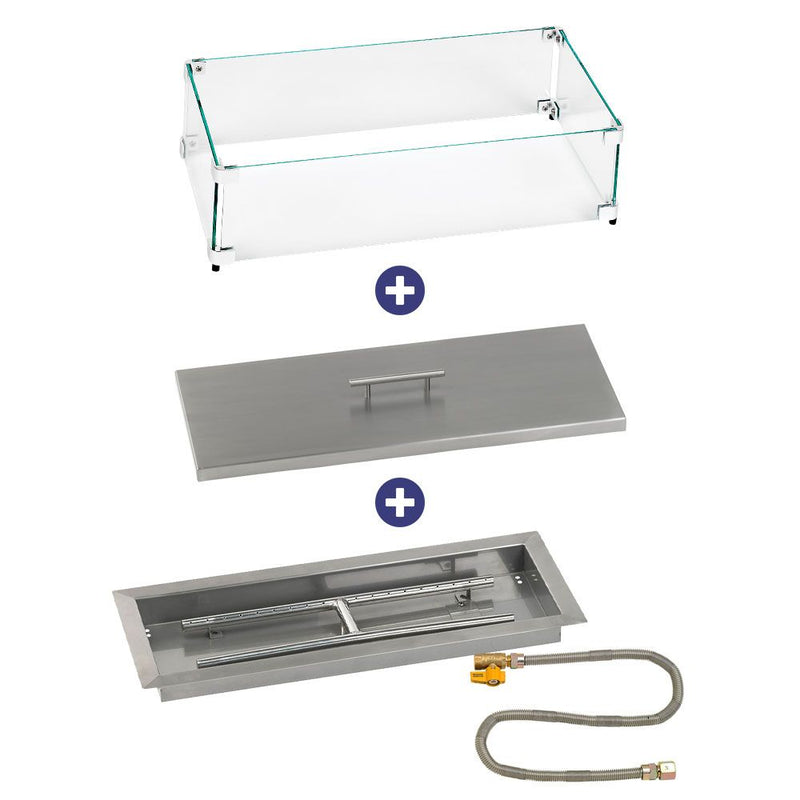 Load image into Gallery viewer, Rectangular Drop-In Pan with Match Light Kit - Bundle
