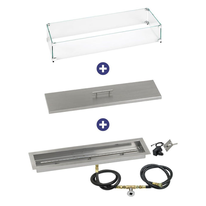 Linear Channel Drop-In Pan with Spark Ignition Kit - Bundle