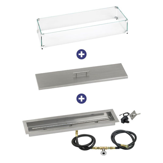 Linear Channel Drop-In Pan with Spark Ignition Kit - Bundle