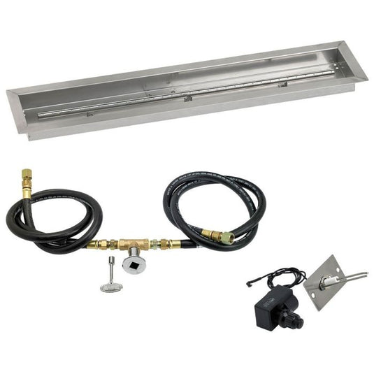 Linear Stainless Steel Drop-In Pan with Spark Ignition Kit