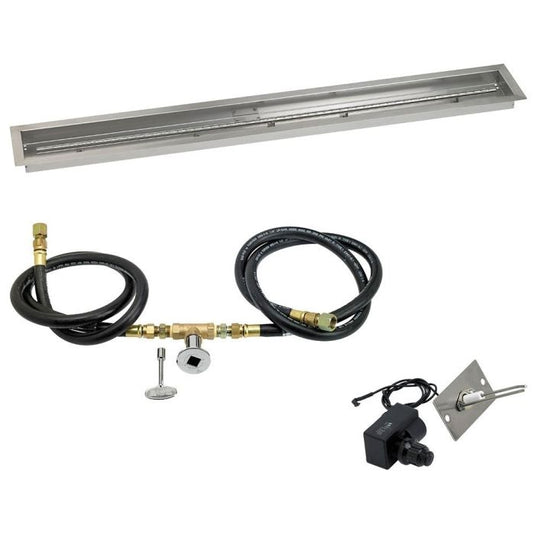 Linear Stainless Steel Drop-In Pan with Spark Ignition Kit