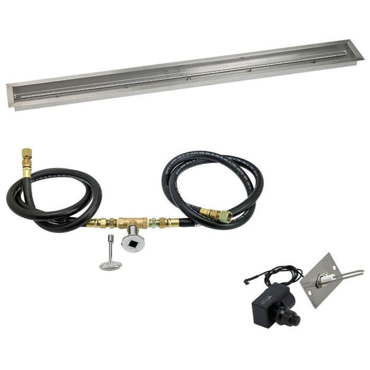 Linear Stainless Steel Drop-In Pan with Spark Ignition Kit