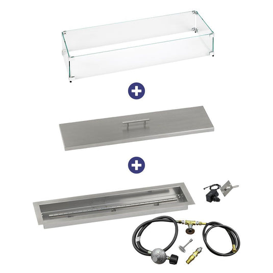 Linear Channel Drop-In Pan with Spark Ignition Kit - Bundle