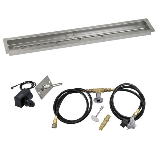 Linear Stainless Steel Drop-In Pan with Spark Ignition Kit