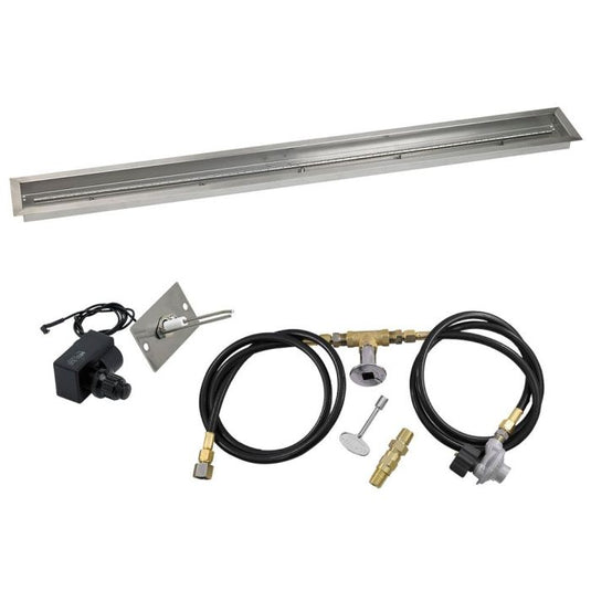 Linear Stainless Steel Drop-In Pan with Spark Ignition Kit