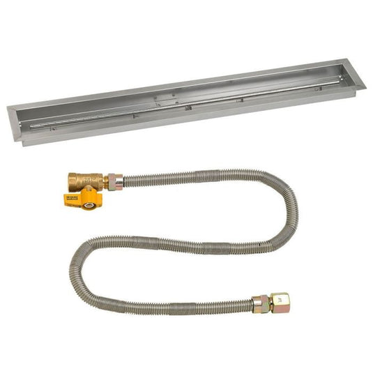 Linear Stainless Steel Drop-In Pan with Match Light Kit
