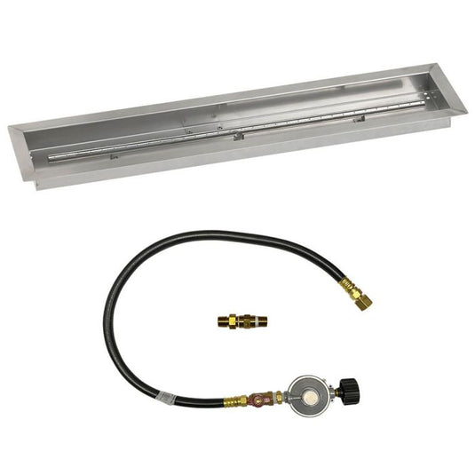 Linear Stainless Steel Drop-In Pan with Match Light Kit