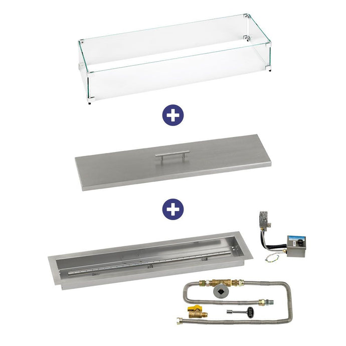 Stainless Steel Linear Channel Drop-In Pan with AWEIS System - Bundle