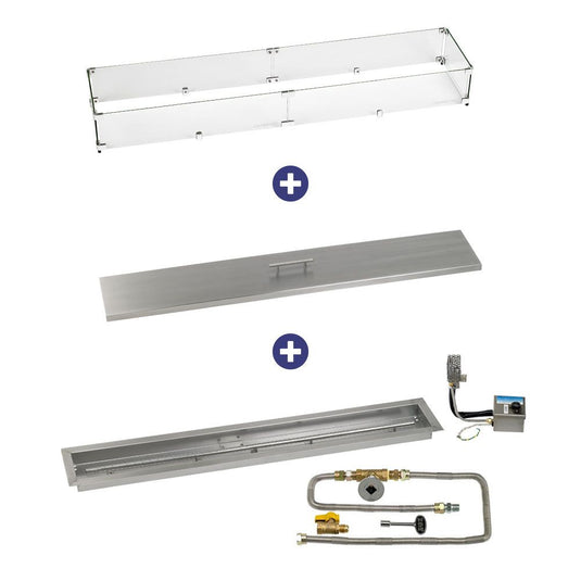 Stainless Steel Linear Channel Drop-In Pan with AWEIS System - Bundle