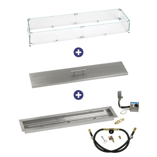 Stainless Steel Linear Channel Drop-In Pan with AWEIS System - Bundle