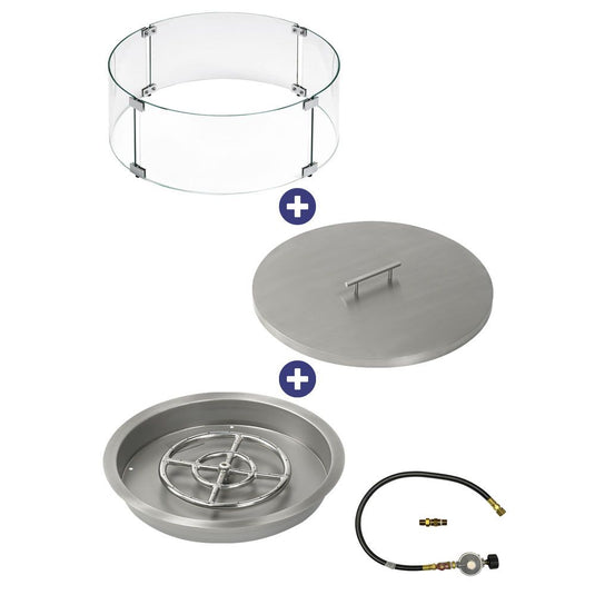 Round Drop-In Pan with Match Light Kit - Bundle