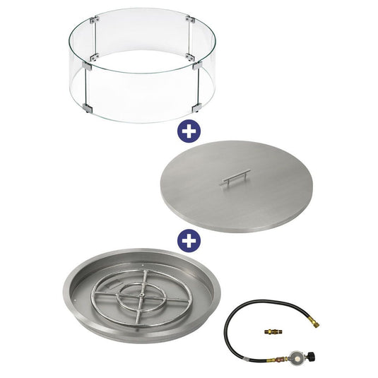 Round Drop-In Pan with Match Light Kit - Bundle