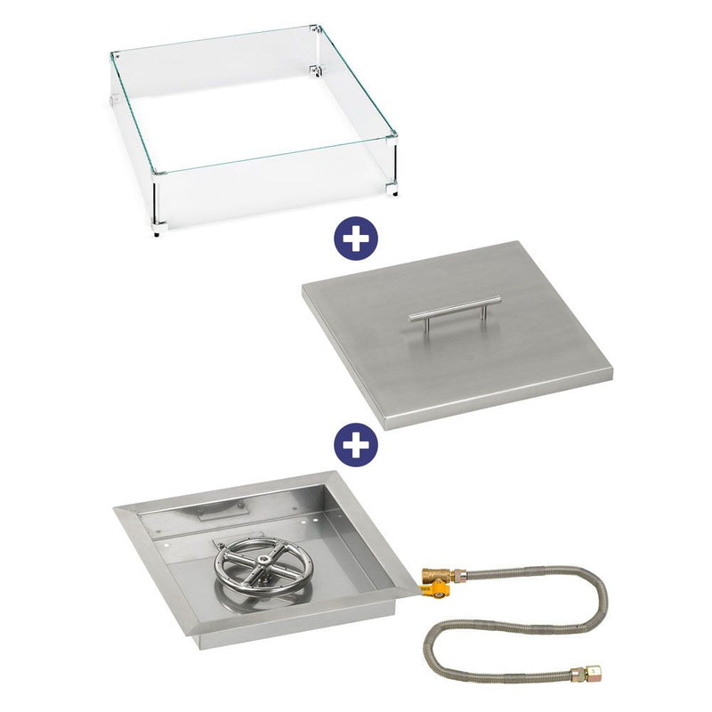 Load image into Gallery viewer, Square Drop-In Pan with Match Light Kit - Bundle
