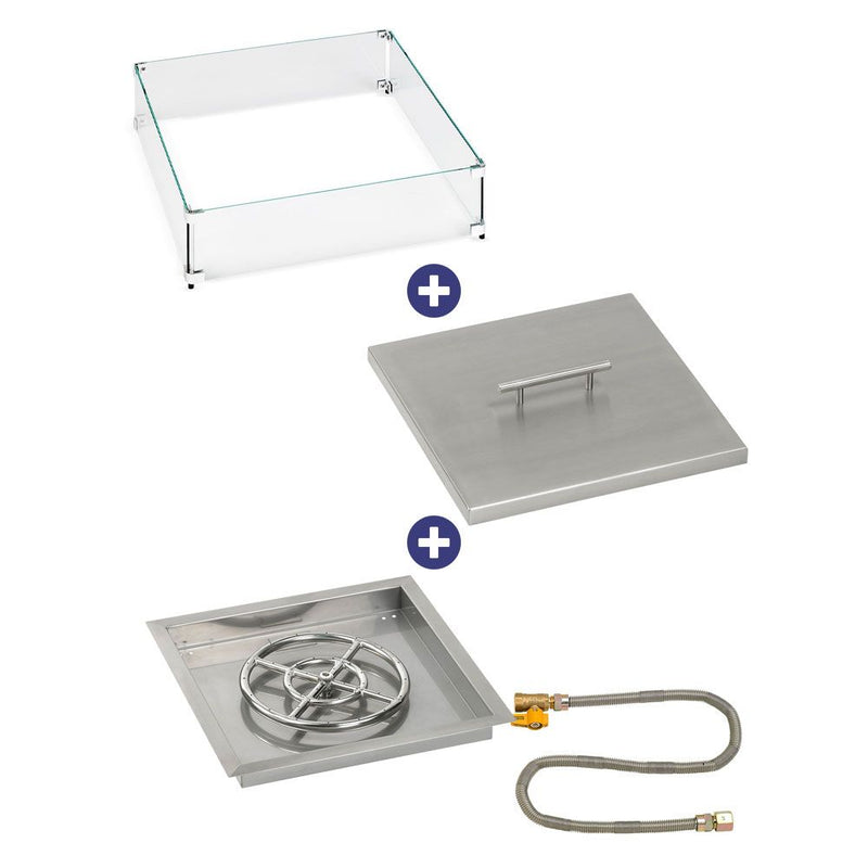 Load image into Gallery viewer, Square Drop-In Pan with Match Light Kit - Bundle
