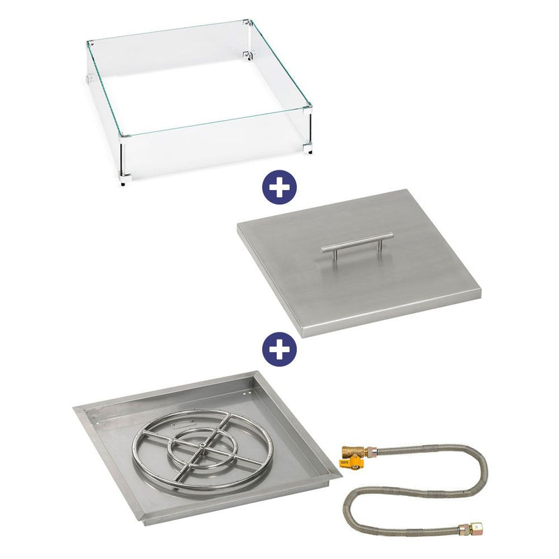 Load image into Gallery viewer, Square Drop-In Pan with Match Light Kit - Bundle
