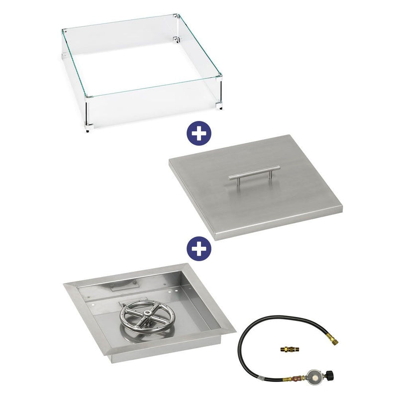 Load image into Gallery viewer, Square Drop-In Pan with Match Light Kit - Bundle
