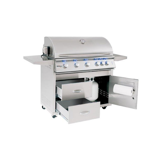 Summerset Grills Double Drawer Heavy Duty Caster Deluxe Cart