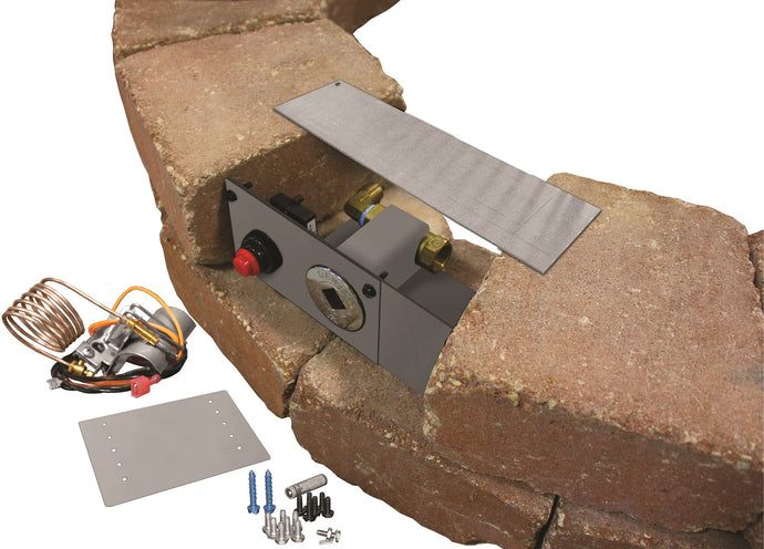 Firegear Paver Fire Pit Enclosure Control Panel Kit For Match Throw/Spark Ignition Systems