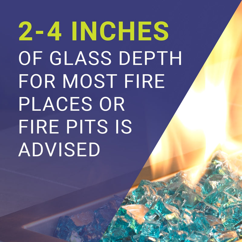 Load image into Gallery viewer, 1/2&quot; Azuria Reflective Fire Glass
