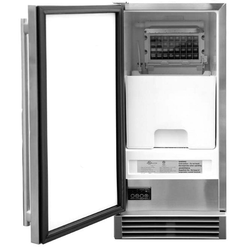 Load image into Gallery viewer, Summerset Grills 15" And 50 Lbs Capacity UL Outdoor Rated Ice Maker With Stainless Steel Door
