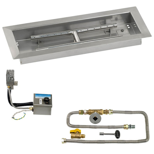 Rectangular Drop-In Pans with Electronic Ignition Kits