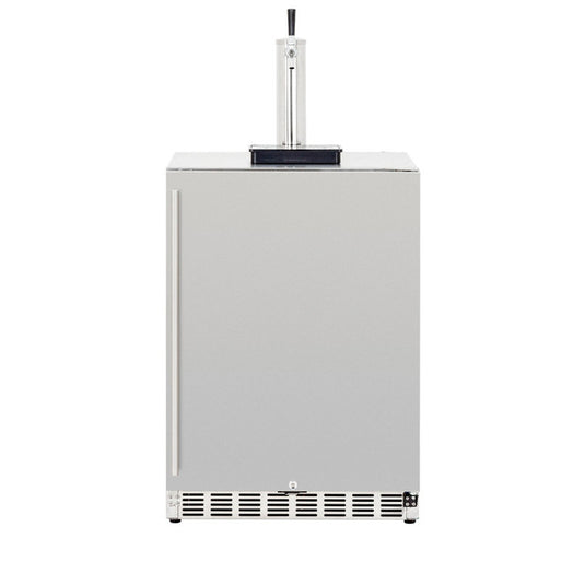 Summerset Grills 6.6C Deluxe 304 Stainless Steel Outdoor Rated Completed Single Tap Kegerator