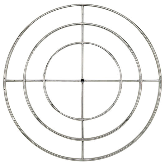 48" Triple-Ring Stainless Steel Burner with a 3/4" Inlet