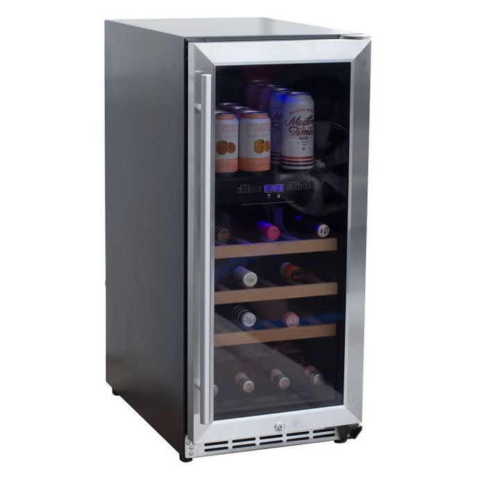 Summerset Grills High Quality Stainless Steel Outdoor Rated Dual Zone Wine Cooler
